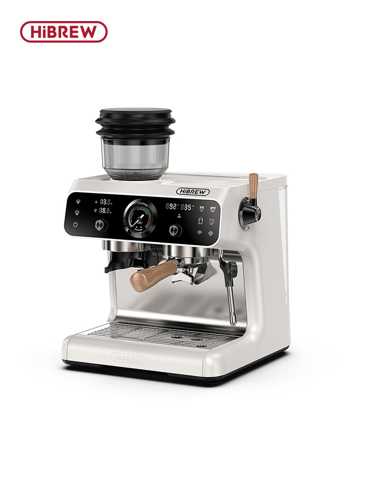 HiBREW H7B Espresso Machine with Built-in Grinder and Dual Heating System