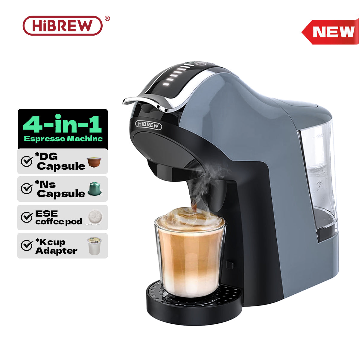 HiBREW 4-in-1 Capsule Coffee Maker H17