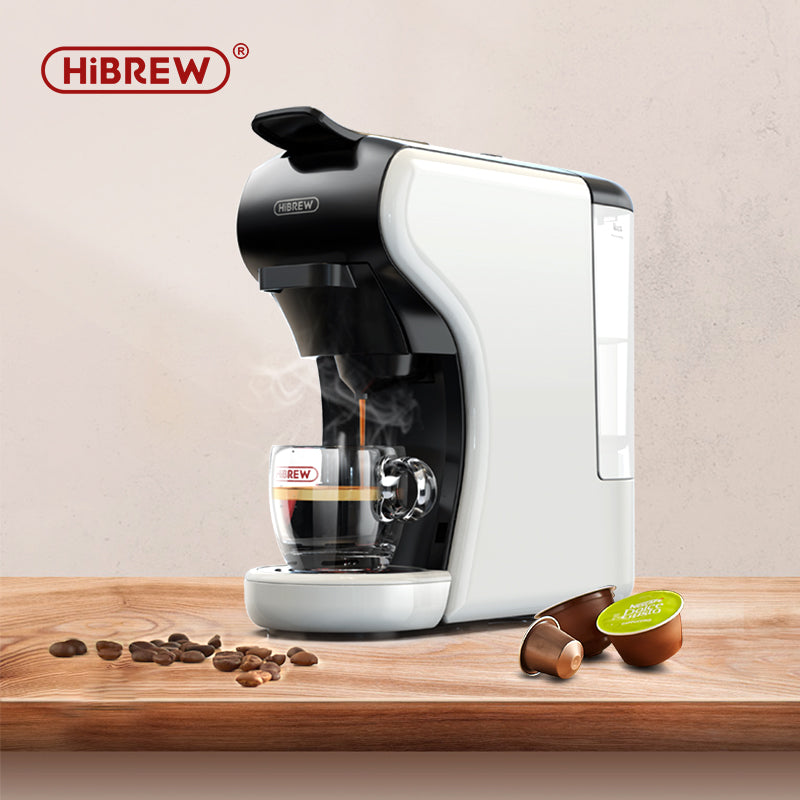HiBREW-Cafetera caliente/fría 4 en 1, cápsula múltiple, 19Bar, DolceGusto,  leche y cápsula Nexpresso, ESE