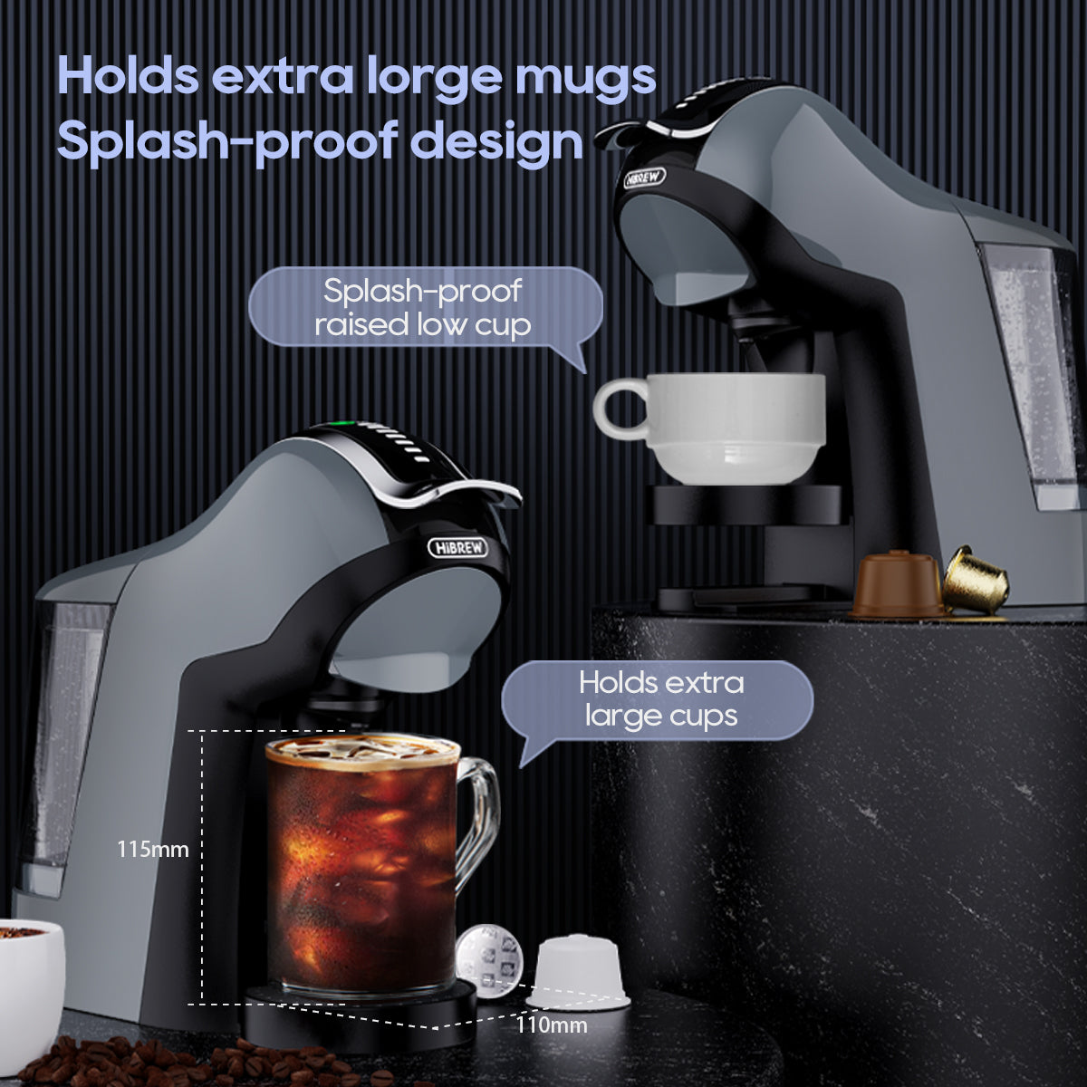 HiBREW 4-in-1 Capsule Coffee Maker H17