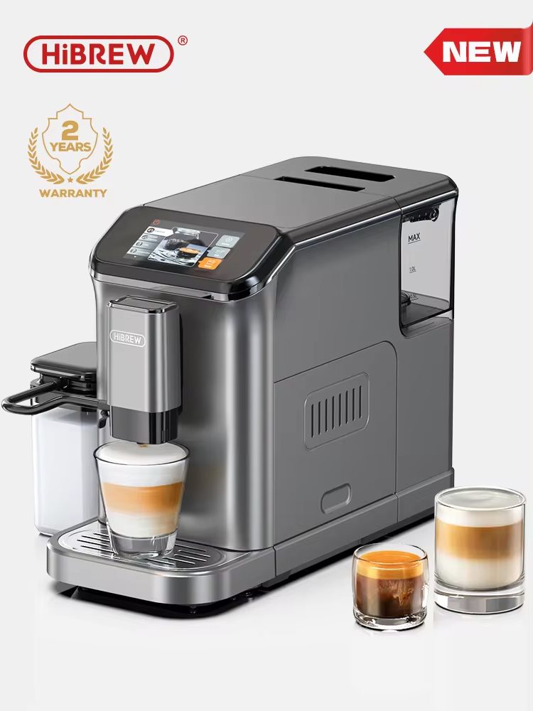 HiBREW Fully Automatic Espresso Machine Cappuccino With Grinder H16